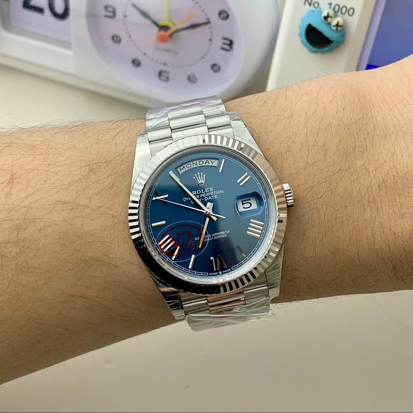 DayDate 40 228239 VSF 1:1 Best Edition Blue Roman Dial on President Bracelet VS3255 V2
