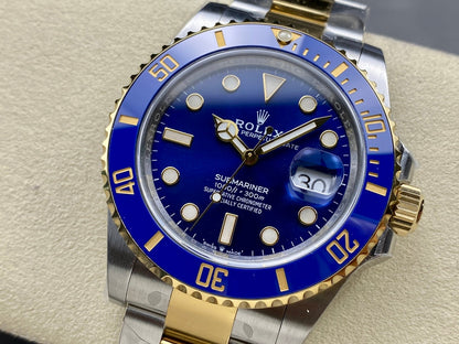 Submariner 126613 LB SS/YG Blue Ceramic 904L Steel Clean 1:1 Best Edition VR3235