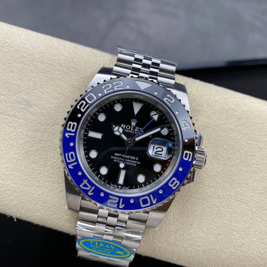 GMT-Master II 126710 BLNR Black/Blue Ceramic Clean Factory 1:1 Best Edition on Jubilee Bracelet DD3285 CHS V3