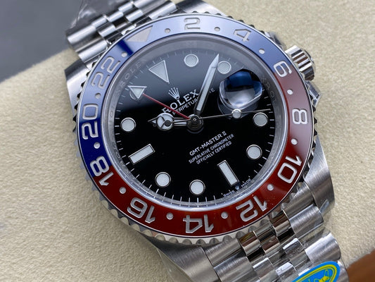 GMT-Master II 126710 BLRO Blue/Red Ceramic Clean Factory 1:1 Best Edition on Jubilee Bracelet DD3285 CHS V3