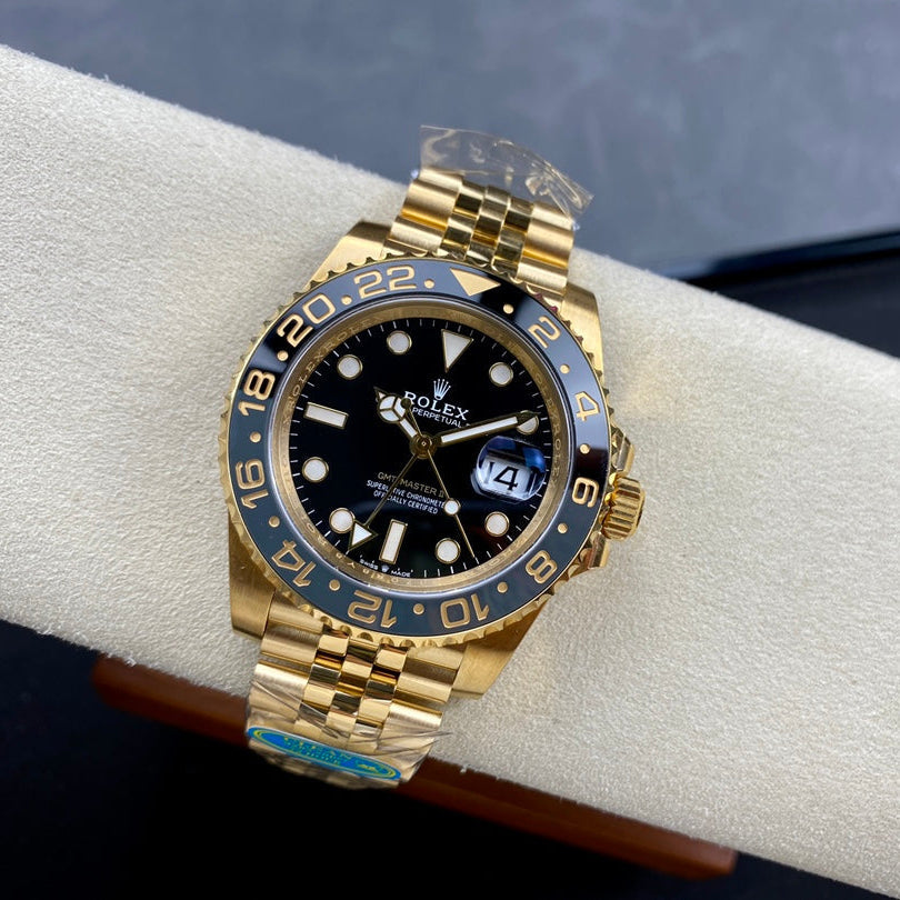 GMT-Master II 126718 GRNR Black/Gray Ceramic Clean Factory 1:1 Best Edition on YG Jubilee Bracelet DD3285 CHS V3