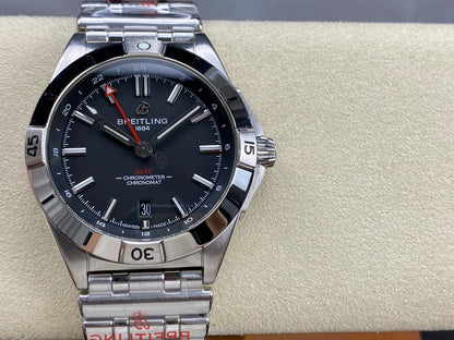 Chronomat GMT 40 SS BLS 1:1 Best Edition Gray Dial on SS Bracelet A2836
