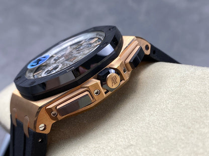 Royal Oak Offshore 44mm RG TKF 1:1 Best Edition Gray Dial on Black Rubber Strap A3126